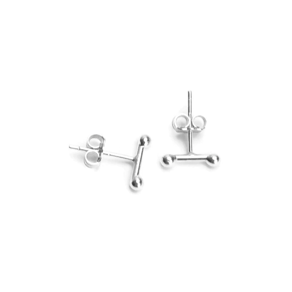 VLM Jewelry Sterling Silver Bar Studs Earrings Best Seller