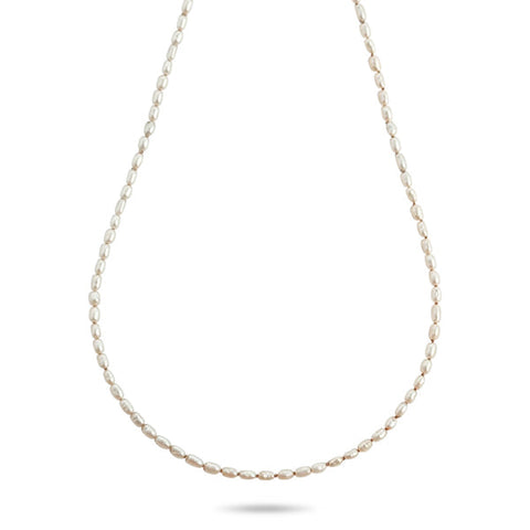 FAITH | FRESHWATER | RICE | PEARL | NECKLACE | WITH | DAINTY | BAR | CHAIN | RENEWAL | VLM | JEWELRY