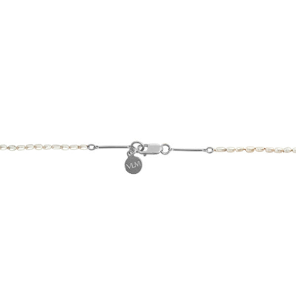 FAITH | FRESHWATER | RICE | PEARL | NECKLACE | WITH | DAINTY | STERLING | SILVER | BAR | CHAIN | CLASP | DETAIL | RENEWAL | VLM | JEWELRY