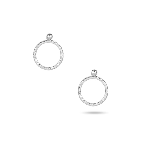vlmjewelry.com | Silver Origin Hoop Earrings | Atmosphaera Collection | Handmade Jewelry