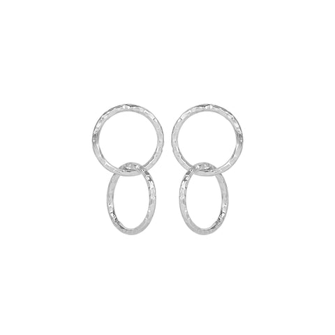 vlmjewelry.com | Silver Petite Eternal Hoop Earrings | Atmosphaera Collection | Handmade Jewelry